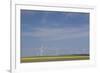 Romania, Danube River Delta, Bestepe, Farm Fields and Windmills-Walter Bibikow-Framed Photographic Print