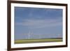 Romania, Danube River Delta, Bestepe, Farm Fields and Windmills-Walter Bibikow-Framed Photographic Print