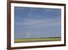 Romania, Danube River Delta, Bestepe, Farm Fields and Windmills-Walter Bibikow-Framed Photographic Print