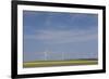 Romania, Danube River Delta, Bestepe, Farm Fields and Windmills-Walter Bibikow-Framed Photographic Print