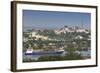 Romania, Danube River Delta, Tulcea, Freighter on the Danube River-Walter Bibikow-Framed Photographic Print