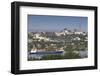 Romania, Danube River Delta, Tulcea, Freighter on the Danube River-Walter Bibikow-Framed Photographic Print