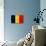 Romania Flag Design with Wood Patterning - Flags of the World Series-Philippe Hugonnard-Stretched Canvas displayed on a wall