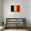 Romania Flag Design with Wood Patterning - Flags of the World Series-Philippe Hugonnard-Framed Stretched Canvas displayed on a wall