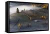 Romania Landscape-Art Wolfe-Framed Stretched Canvas