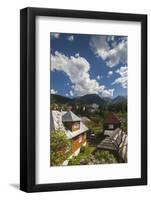 Romania, Maramures, Statiunea Borsa, Ski Resort, Spring, Village View-Walter Bibikow-Framed Photographic Print