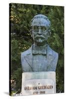 Romania, Moldavia, Iasi, Bust of Avraham Goldfaden-Walter Bibikow-Stretched Canvas