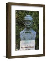 Romania, Moldavia, Iasi, Bust of Avraham Goldfaden-Walter Bibikow-Framed Photographic Print