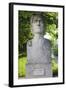 Romania, Moldavia, Iasi, Bust of Mihai Eminescu, Romantic Poet-Walter Bibikow-Framed Photographic Print