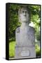 Romania, Moldavia, Iasi, Bust of Mihai Eminescu, Romantic Poet-Walter Bibikow-Framed Stretched Canvas