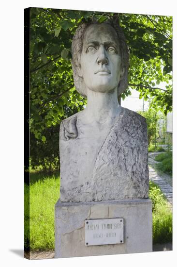 Romania, Moldavia, Iasi, Bust of Mihai Eminescu, Romantic Poet-Walter Bibikow-Stretched Canvas