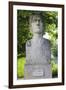 Romania, Moldavia, Iasi, Bust of Mihai Eminescu, Romantic Poet-Walter Bibikow-Framed Photographic Print