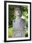 Romania, Moldavia, Iasi, Bust of Mihai Eminescu, Romantic Poet-Walter Bibikow-Framed Photographic Print