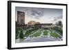 Romania, Moldavia, Iasi, Palas Mall by the Palace of Culture, Dusk-Walter Bibikow-Framed Photographic Print