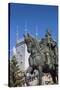 Romania, Moldavia, Iasi, Statue of Stefan Cel Mare-Walter Bibikow-Stretched Canvas