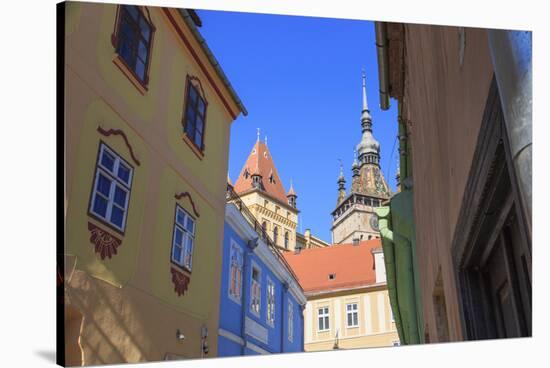 Romania, Mures County, Sighisoara, clock tower, symbol of the town.-Emily Wilson-Stretched Canvas