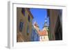 Romania, Mures County, Sighisoara, clock tower, symbol of the town.-Emily Wilson-Framed Photographic Print