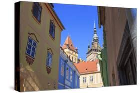 Romania, Mures County, Sighisoara, clock tower, symbol of the town.-Emily Wilson-Stretched Canvas