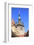 Romania, Mures County, Sighisoara clock tower, symbol of the town.-Emily Wilson-Framed Photographic Print