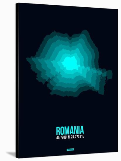 Romania Radiant Map 3-NaxArt-Stretched Canvas