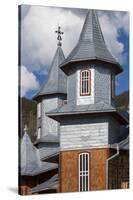 Romania, Rodna Mountains NP, Sesuri, Ski Resort, Town Orthodox Church-Walter Bibikow-Stretched Canvas