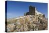 Romania, Sarichioi, Ruins of Cetatea Heracleea de La Enisala Fortress-Walter Bibikow-Stretched Canvas