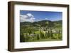 Romania, Sucevita, Sucevita Monastery, Exterior Elevated View-Walter Bibikow-Framed Photographic Print