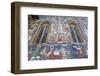 Romania, Sucevita, Sucevita Monastery, Exterior Religious Frescoes-Walter Bibikow-Framed Photographic Print