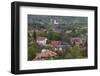 Romania, Transylvania, Bran, Elevated Town View from Bran Castle-Walter Bibikow-Framed Photographic Print