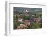 Romania, Transylvania, Bran, Elevated Town View from Bran Castle-Walter Bibikow-Framed Photographic Print