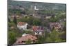 Romania, Transylvania, Bran, Elevated Town View from Bran Castle-Walter Bibikow-Mounted Photographic Print