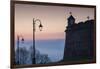 Romania, Transylvania, Brasov, Brasov Citadel, Dawn-Walter Bibikow-Framed Photographic Print