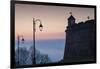 Romania, Transylvania, Brasov, Brasov Citadel, Dawn-Walter Bibikow-Framed Photographic Print