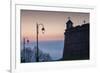 Romania, Transylvania, Brasov, Brasov Citadel, Dawn-Walter Bibikow-Framed Premium Photographic Print