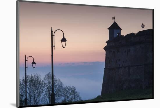 Romania, Transylvania, Brasov, Brasov Citadel, Dawn-Walter Bibikow-Mounted Photographic Print