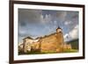 Romania, Transylvania, Brasov, Brasov Citadel, Sunset-Walter Bibikow-Framed Premium Photographic Print