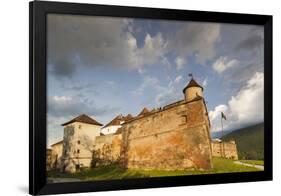 Romania, Transylvania, Brasov, Brasov Citadel, Sunset-Walter Bibikow-Framed Premium Photographic Print