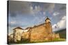 Romania, Transylvania, Brasov, Brasov Citadel, Sunset-Walter Bibikow-Stretched Canvas