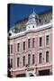 Romania, Transylvania, Brasov, Romanian National Bank Building-Walter Bibikow-Stretched Canvas