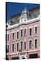 Romania, Transylvania, Brasov, Romanian National Bank Building-Walter Bibikow-Stretched Canvas