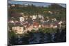 Romania, Transylvania, Brasov, Town Buildings in Fog, Dawn-Walter Bibikow-Mounted Photographic Print