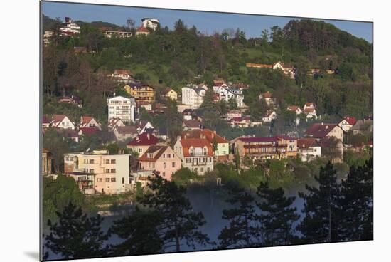 Romania, Transylvania, Brasov, Town Buildings in Fog, Dawn-Walter Bibikow-Mounted Photographic Print