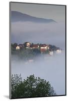 Romania, Transylvania, Brasov, Town Buildings in Fog, Dawn-Walter Bibikow-Mounted Photographic Print