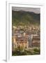 Romania, Transylvania, Brasov, View from the Brasov Citadel, Sunset-Walter Bibikow-Framed Photographic Print