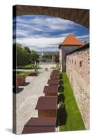 Romania, Transylvania, Fagaras, Fagaras Citadel, Exterior View-Walter Bibikow-Stretched Canvas