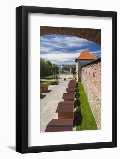 Romania, Transylvania, Fagaras, Fagaras Citadel, Exterior View-Walter Bibikow-Framed Photographic Print