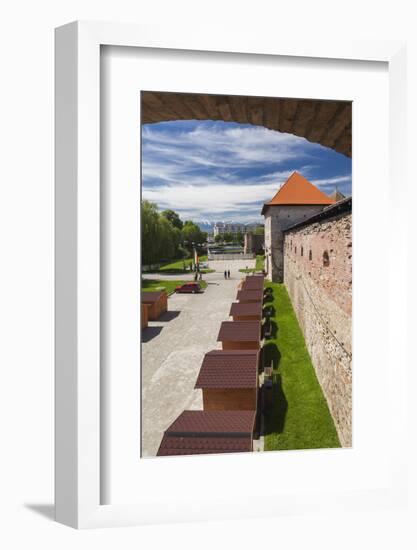 Romania, Transylvania, Fagaras, Fagaras Citadel, Exterior View-Walter Bibikow-Framed Photographic Print