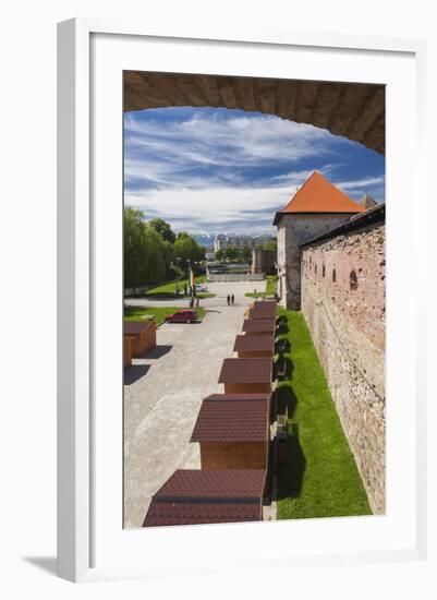 Romania, Transylvania, Fagaras, Fagaras Citadel, Exterior View-Walter Bibikow-Framed Photographic Print