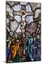 Romania, Transylvania, Greco-Catholic Cathedral, Stained Glass Window-Walter Bibikow-Mounted Photographic Print