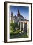 Romania, Transylvania, Hunedoara, Corvin Castle, Dawn-Walter Bibikow-Framed Photographic Print